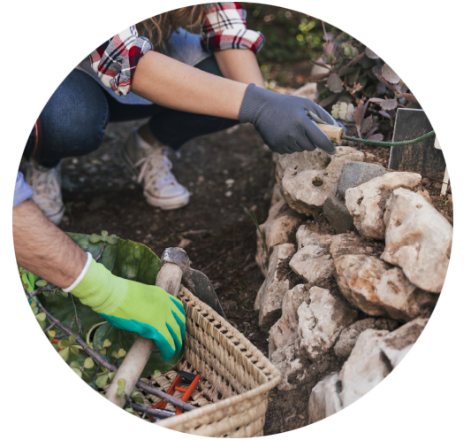 BIldmarke rund der Garten- und Landschaftsbau Leipzig GmbH